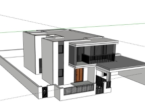 Mẫu biệt thự 2 tầng 13x17m model su đẹp