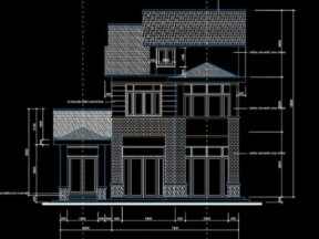 Mẫu biệt thự 2 tầng 7.5x19.5m 