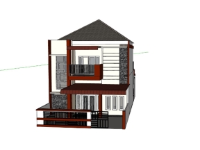 Mẫu biệt thự 2 tầng 9.1x20.7m