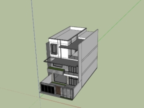 Mẫu biệt thự 3 tầng 10x16m su