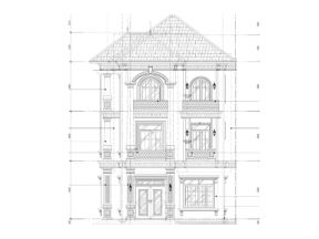 Mẫu biệt thự 3 tầng tân cổ điển 10x20m thiết kế
