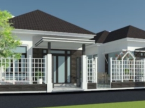 Mẫu biệt thự cấp 4 mái nhật với diện tích 7x12.9m