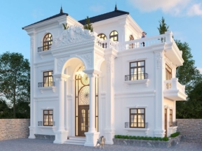 Mẫu biệt thự tân cổ điển 3 tầng su
