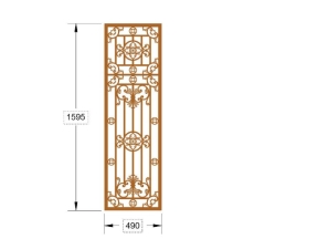 Mẫu cnc cửa sắt 1 cánh mới nhất