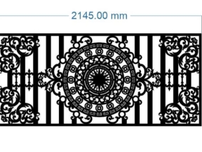 Mẫu cnc hàng rào trống đồng 2 kích thước xây dựng giá rẻ
