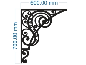 Mẫu cnc ke góc mái kính bản vẽ dwg