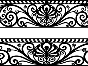 Mẫu cnc lan can 2 diện tích xây dựng hoa văn dxf