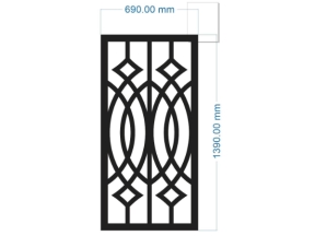 Mẫu cnc ô thoáng bản vẽ đẹp