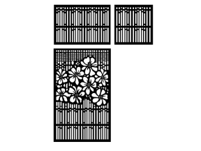 Mẫu cnc vách ngăn mẫu họa tiết hoa