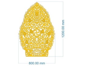 Mẫu cnc vách ngăn sau tượng phật đẹp nhất