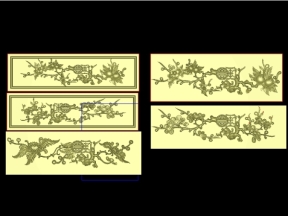Mẫu cổ tùng cúc trúc mai bàn thờ cnc