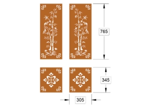 Mẫu cổng trúc mẫu cnc đẹp