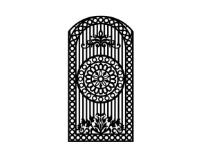 Mẫu cửa sắt 1 cánh đẹp cnc