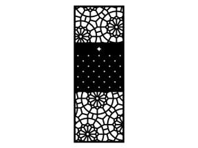 Mẫu cửa sắt 1 cánh hoa đẹp cnc