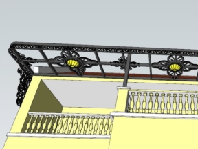 Mẫu file cad mái kính uốn smt đẹp