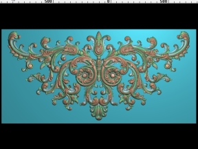 Mẫu hoa lá tây cửa sắt 12 cnc