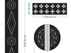 Mẫu hoa văn cổng cnc bản vẽ dxf