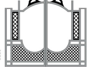 Mẫu khung cổng đẹp  gồm cnc