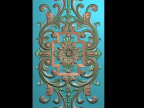 Mẫu lá tây cửa sắt 11 cnc