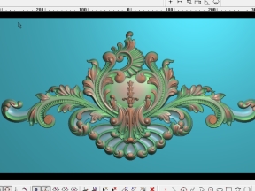 Mẫu lá tây cửa sắt 19 cnc