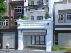 Mẫu nhà phố kết hợp phòng khám 5 tầng 6.4x23.5m