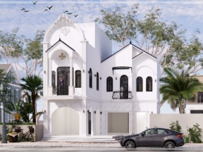 Mẫu nhà phố phong cách cổ điển 10x13m