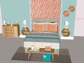 Mẫu nội thất phòng ngủ đơn giản mới phong cách