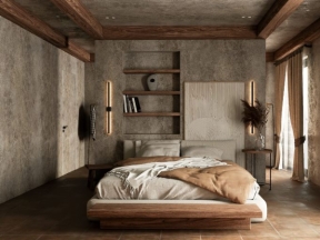 Mẫu phòng ngủ đẹp hiện đại model sketchup