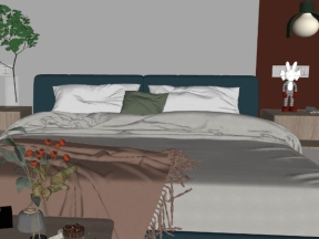 Mẫu phòng ngủ model sketchup