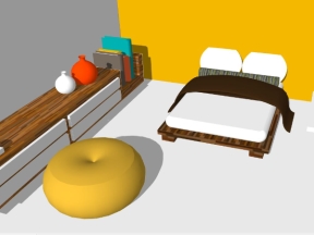 Mẫu phòng ngủ sang trọng model 3d sketchup mới nhất