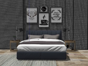 Mẫu phòng ngủ sketchup được thiết kế đẹp