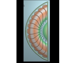 Mẫu quạt cửa sắt trơn cnc