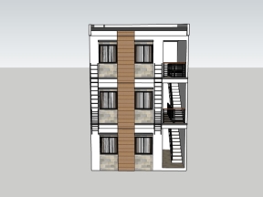 Mẫu su nhà ở phố 3 tầng 5x6.75m