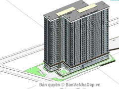 Mẫu thiết kế sơ bộ chung cư 23 tầng diện tích 4.857m2