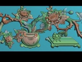 Mẫu tứ quý ngang tứ quý sâu 3cm