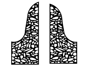 Mẫu vách hoa văn đẹp  bản vẽ cad cnc