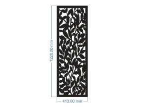 Mẫu vách lá cây cnc model dxf