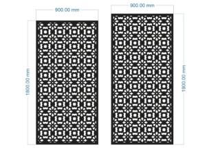 Mẫu vách ngăn cnc 2 diện tích xây dựng mới nhất