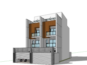 Model .skp nhà biệt thự 4 tầng 10x15m đẹp 2022
