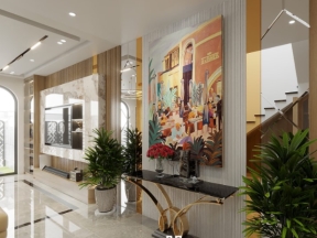 Model .skp phòng khách bếp