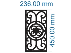 Model 2d cnc hàng rào dxf