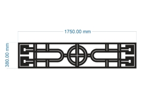 Model 2d cnc hoa văn cổng đơn giản