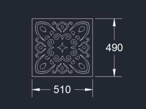Model 2d cnc hoa văn cổng dxf