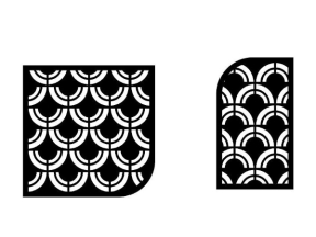 Model 2d cnc hoa văn mái kính