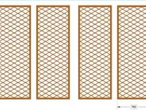 Model 2d cnc vách ngăn dxf
