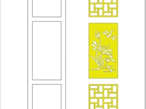 Model 2d vách trúc mới nhất cnc