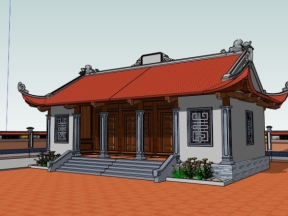 Model 3d .skp nhà thờ đẹp