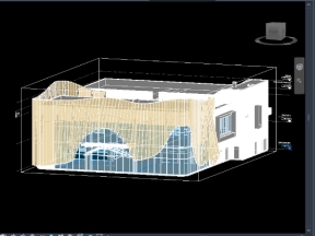 Model 3d nhà cộng đồng thiết kế 2 tầng 26x31m(kiến trúc+3d)