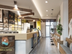 Model 3dmax 2017 kèm phối cảnh nội thất quán cà phê tuyệt đẹp