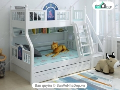Model 3dmax set thiết kế phòng ngủ trẻ con